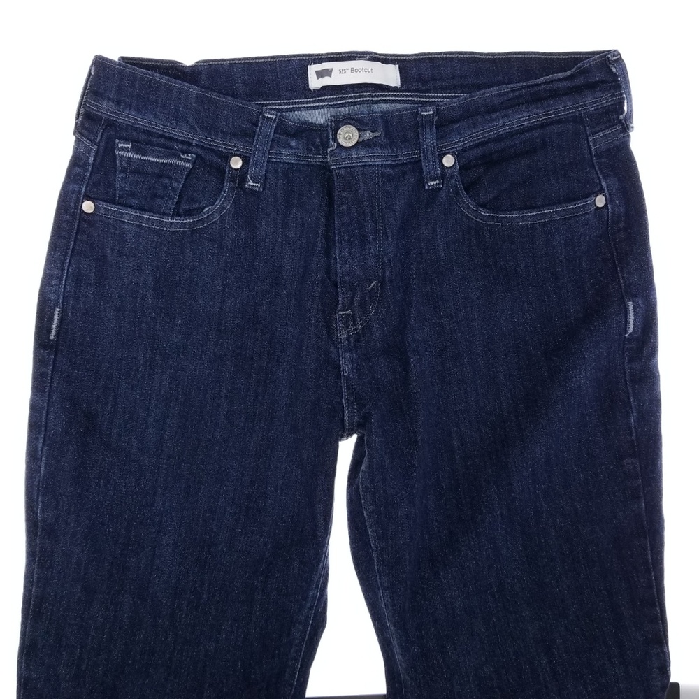 SOLD Levis 515 Bootcut Jeans Womens 10S Dark Flap - Picture 6 of 8